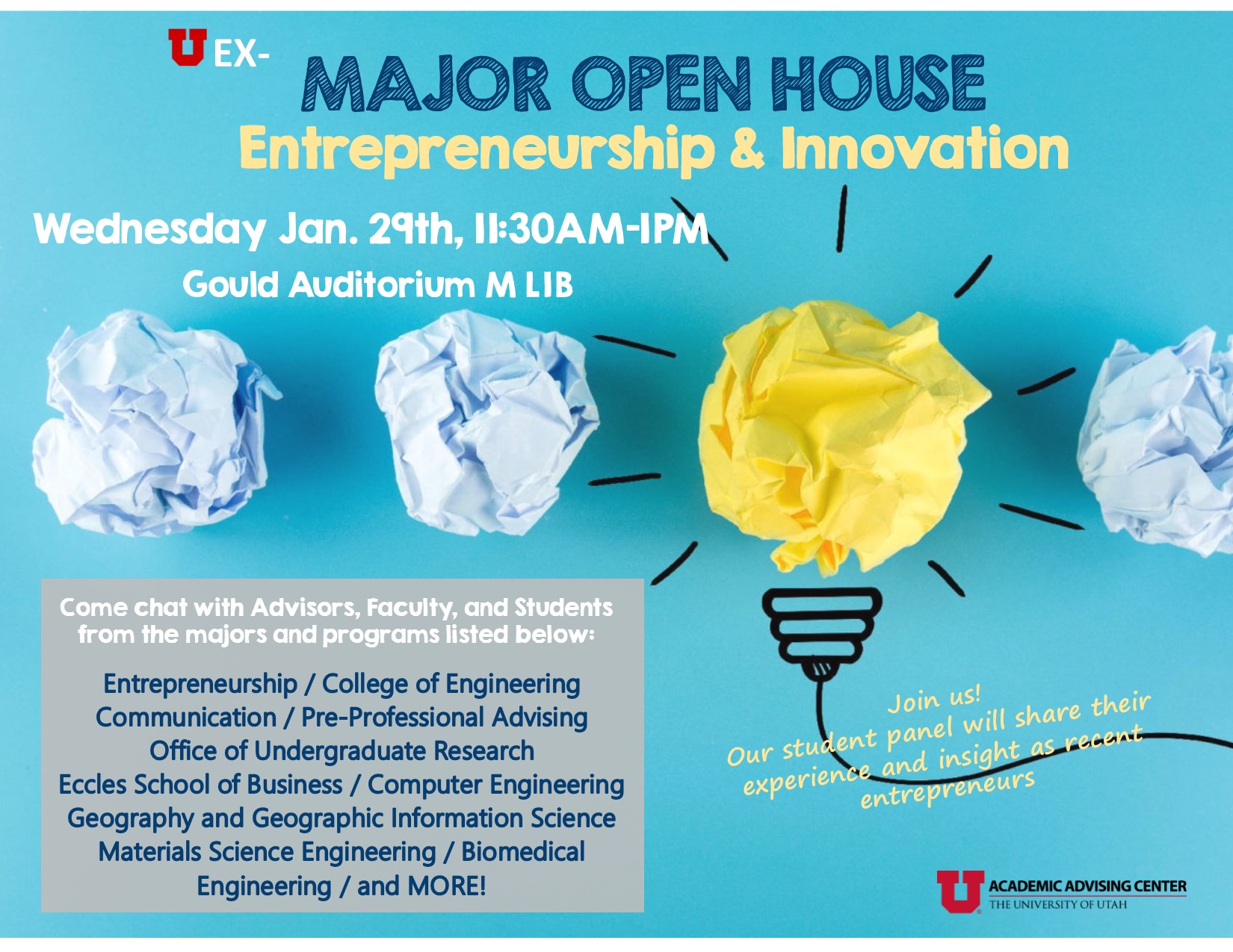 major open house entrepreneurship